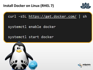 Install Docker on Linux (RHEL 7)
 