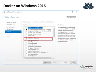 Docker on Windows 2016
 