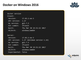 Docker on Windows 2016
 