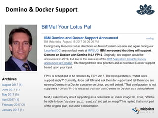 Domino & Docker Support
 