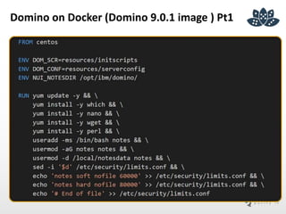 Domino on Docker (Domino 9.0.1 image ) Pt1
 