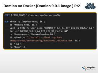 Domino on Docker (Domino 9.0.1 image ) Pt2
 