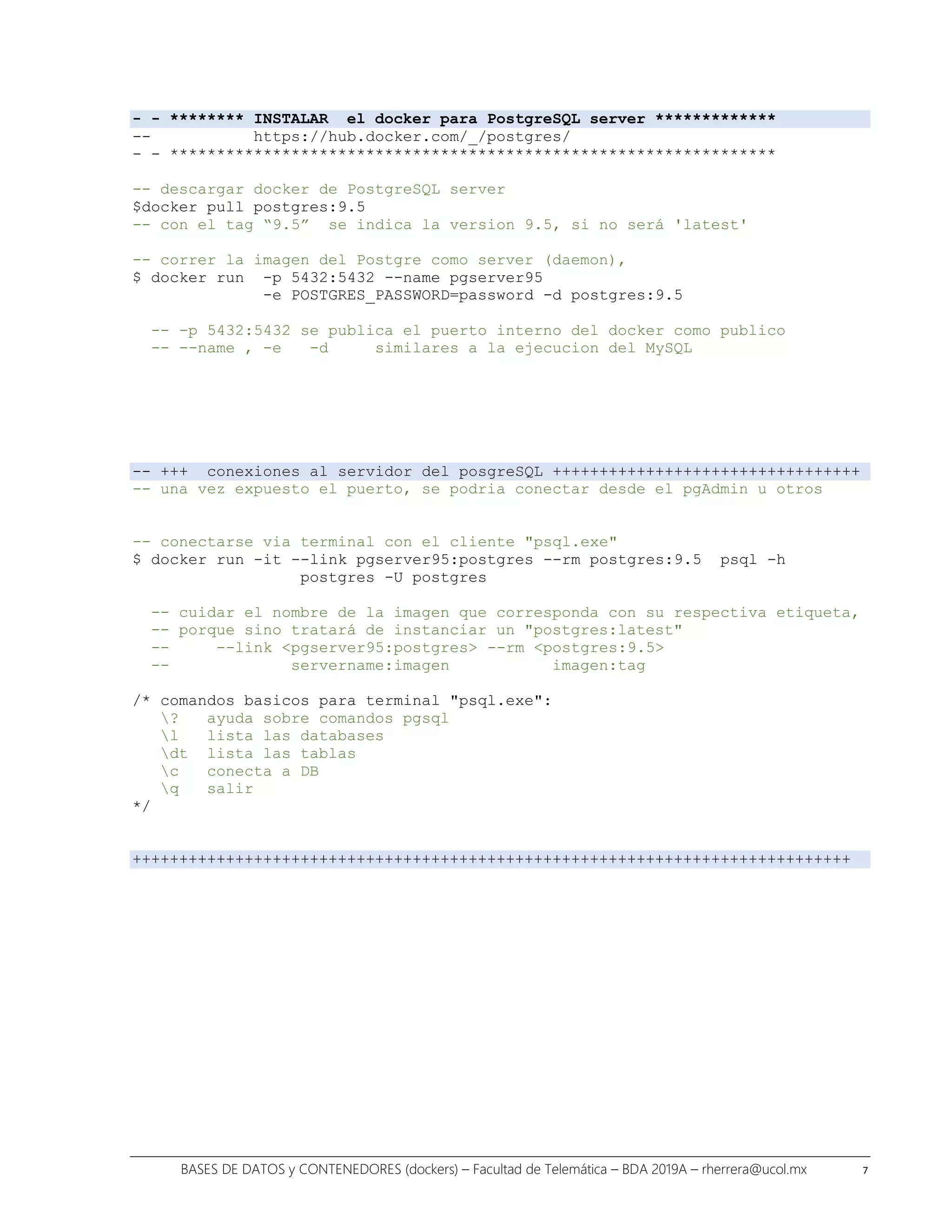 Docker 101 - dockers y Bases de Datos DB | PDF | Databases | Computer ...