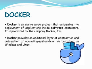 Docker and containerization | PPTX