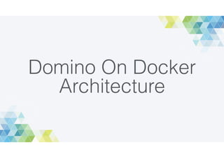 Domino On Docker
Architecture
 