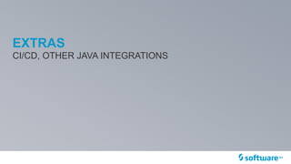 EXTRAS
CI/CD, OTHER JAVA INTEGRATIONS
 