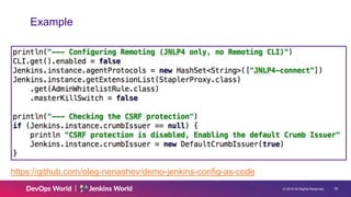 © 2019 All Rights Reserved. 26
Example
https://github.com/oleg-nenashev/demo-jenkins-config-as-code
 