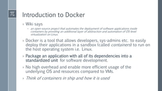 Docker and kubernetes | PPTX