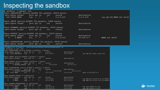 29
Inspecting the sandbox
 