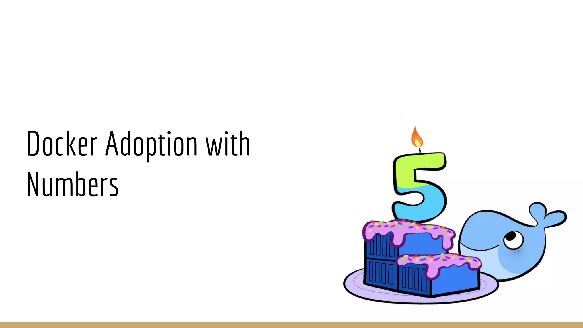 Docker Adoption with
Numbers
 