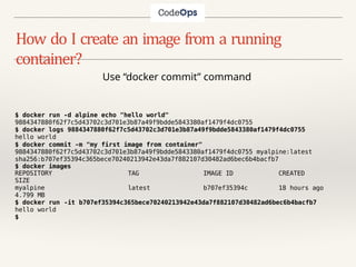 Learn docker Interactively with Examples | PPTX