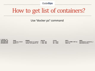 Learn docker Interactively with Examples | PPTX