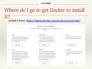 Learn docker Interactively with Examples | PPTX