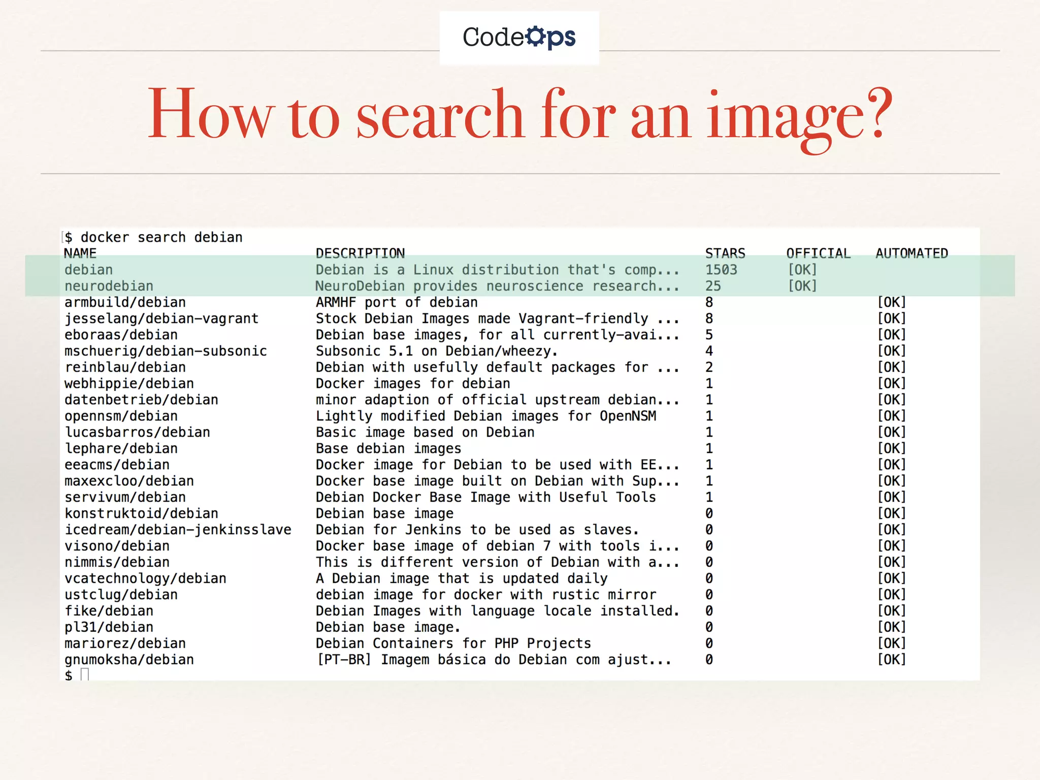 How to search for an image?
 