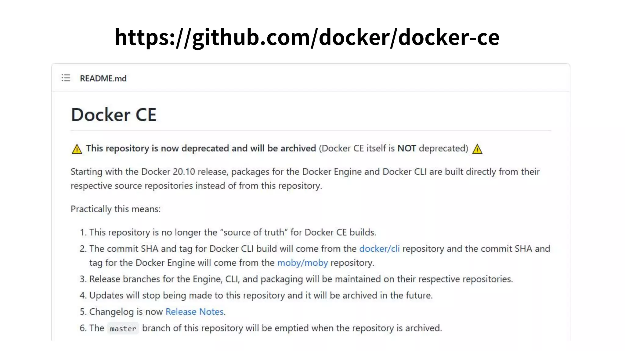https://github.com/docker/docker-ce
 