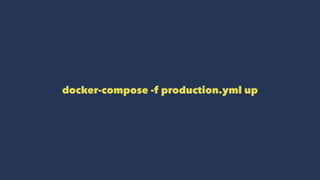 docker-compose -f production.yml up
 