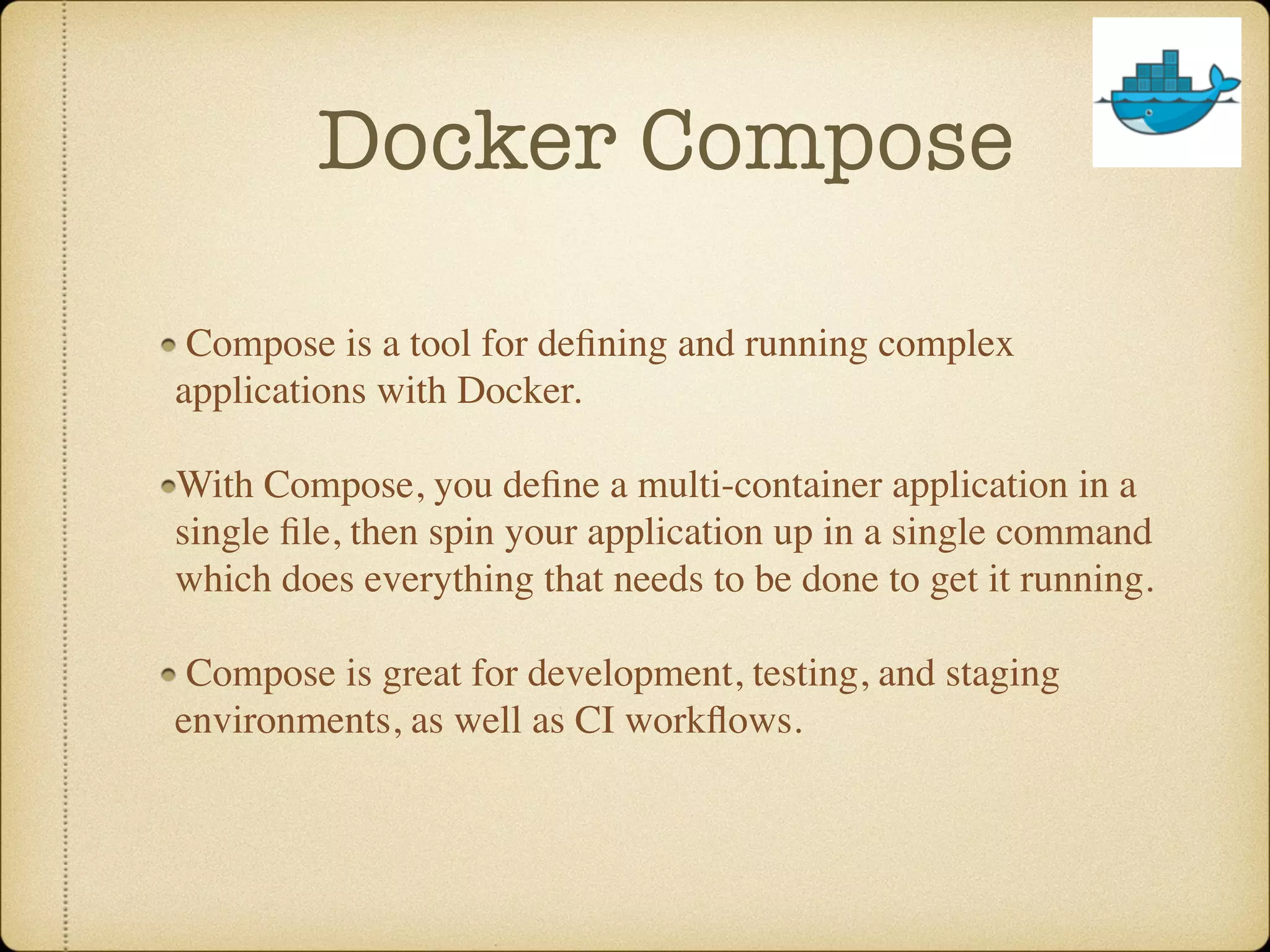 Docker compose and swarm | PPT
