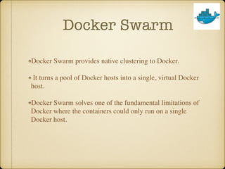 Docker compose and swarm | PPT