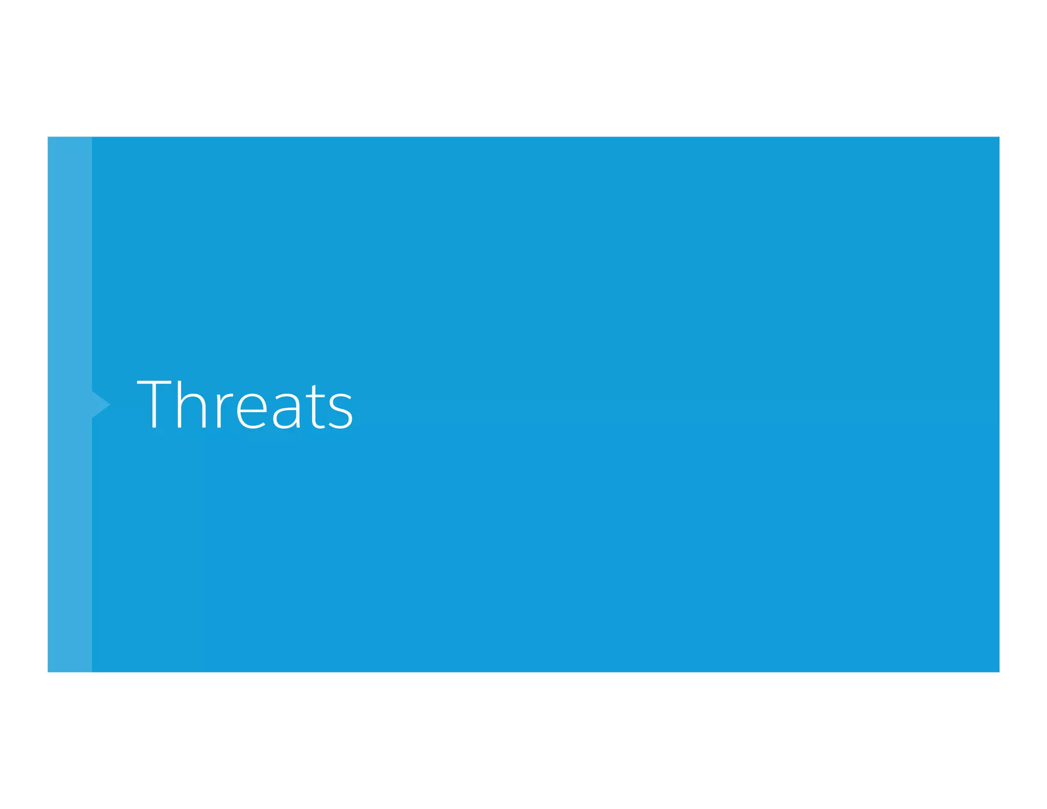 Threats
 