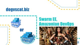 Swarm EE,
Amazonian DevOps
dogvscat.biz
or
 