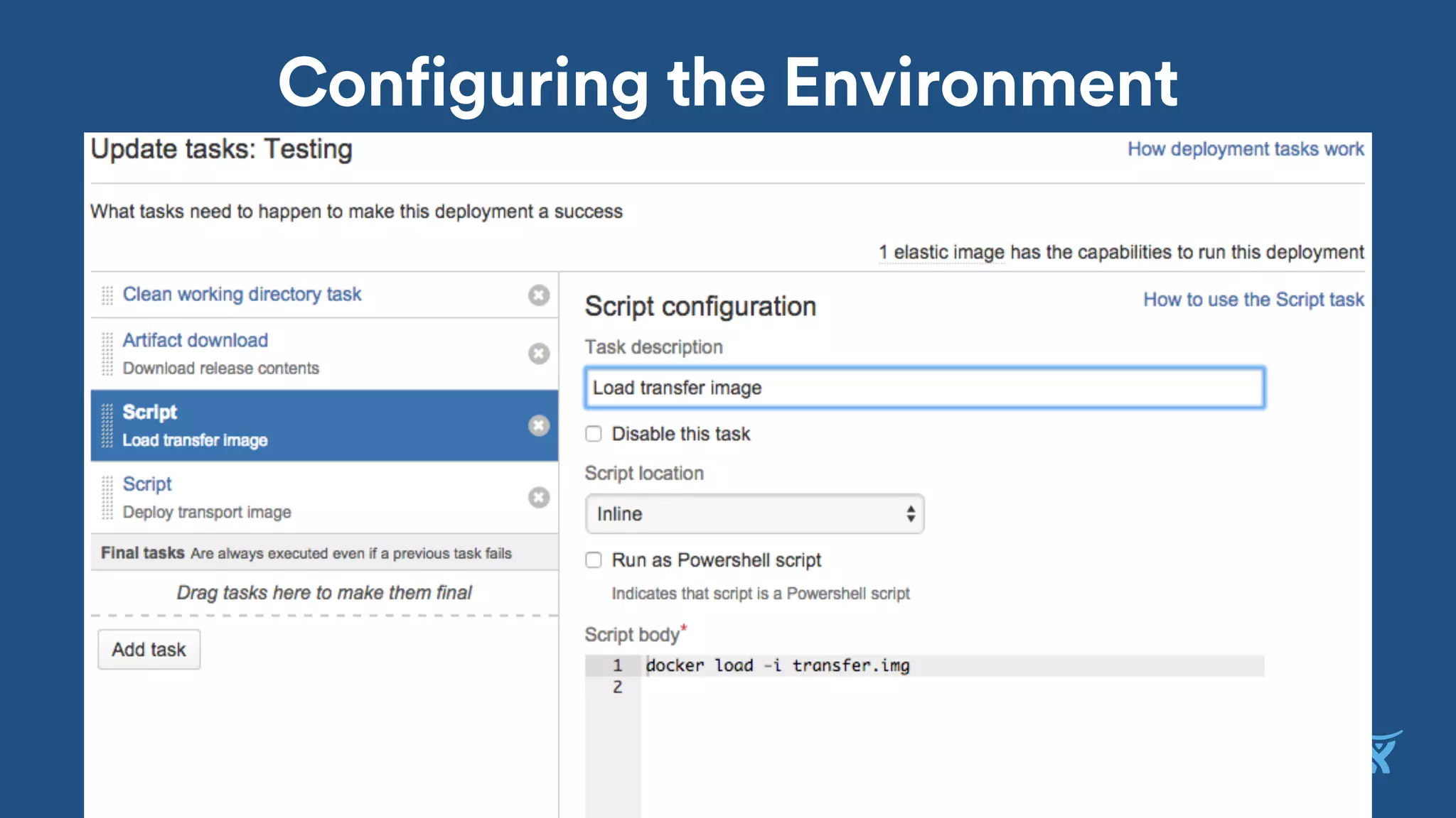 Configuring the Environment
 