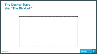 #dockercon
The Docker Slave
aka “The Rickbot”
 