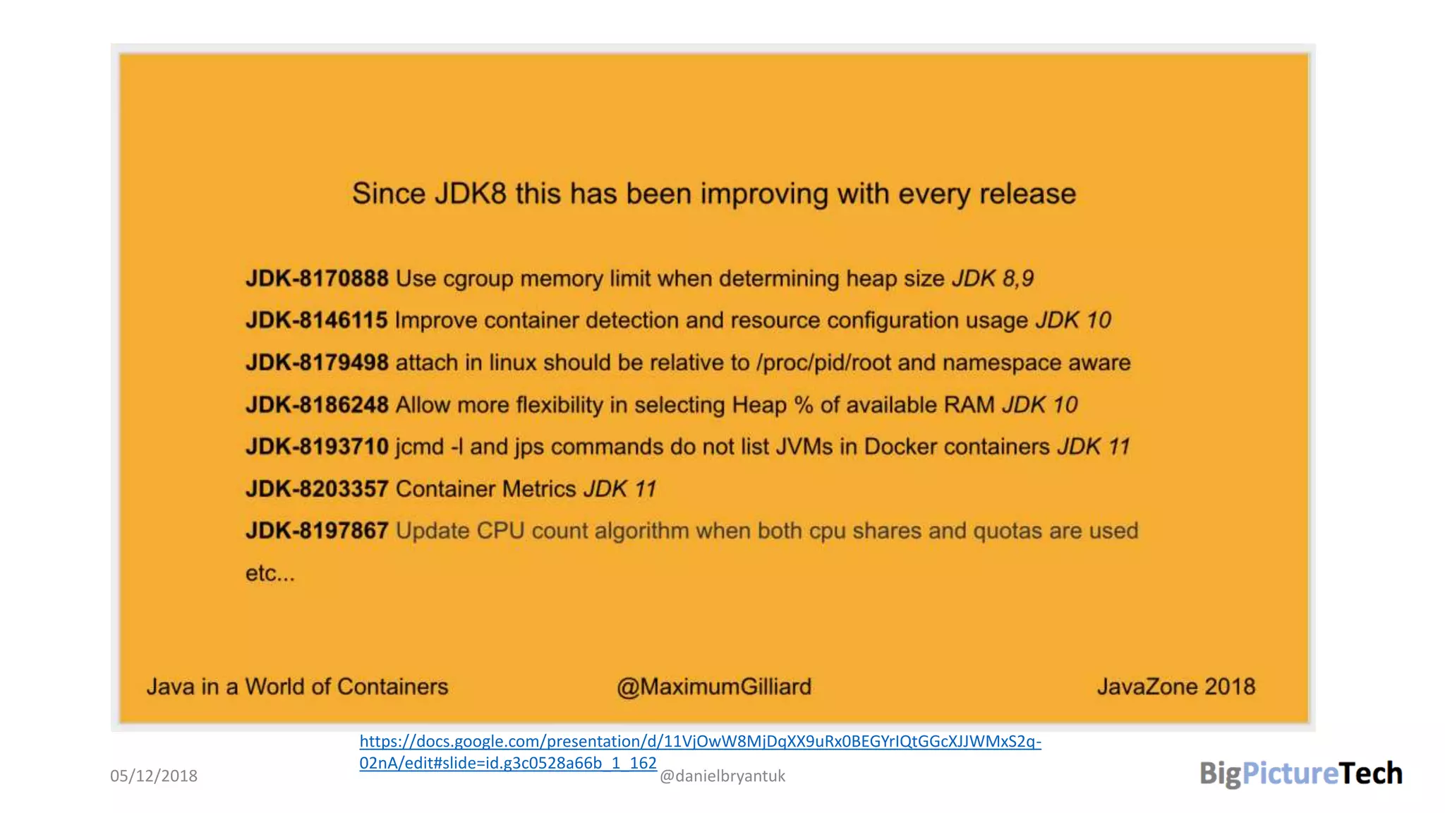 05/12/2018 @danielbryantuk
https://docs.google.com/presentation/d/11VjOwW8MjDqXX9uRx0BEGYrIQtGGcXJJWMxS2q-
02nA/edit#slide=id.g3c0528a66b_1_162
 