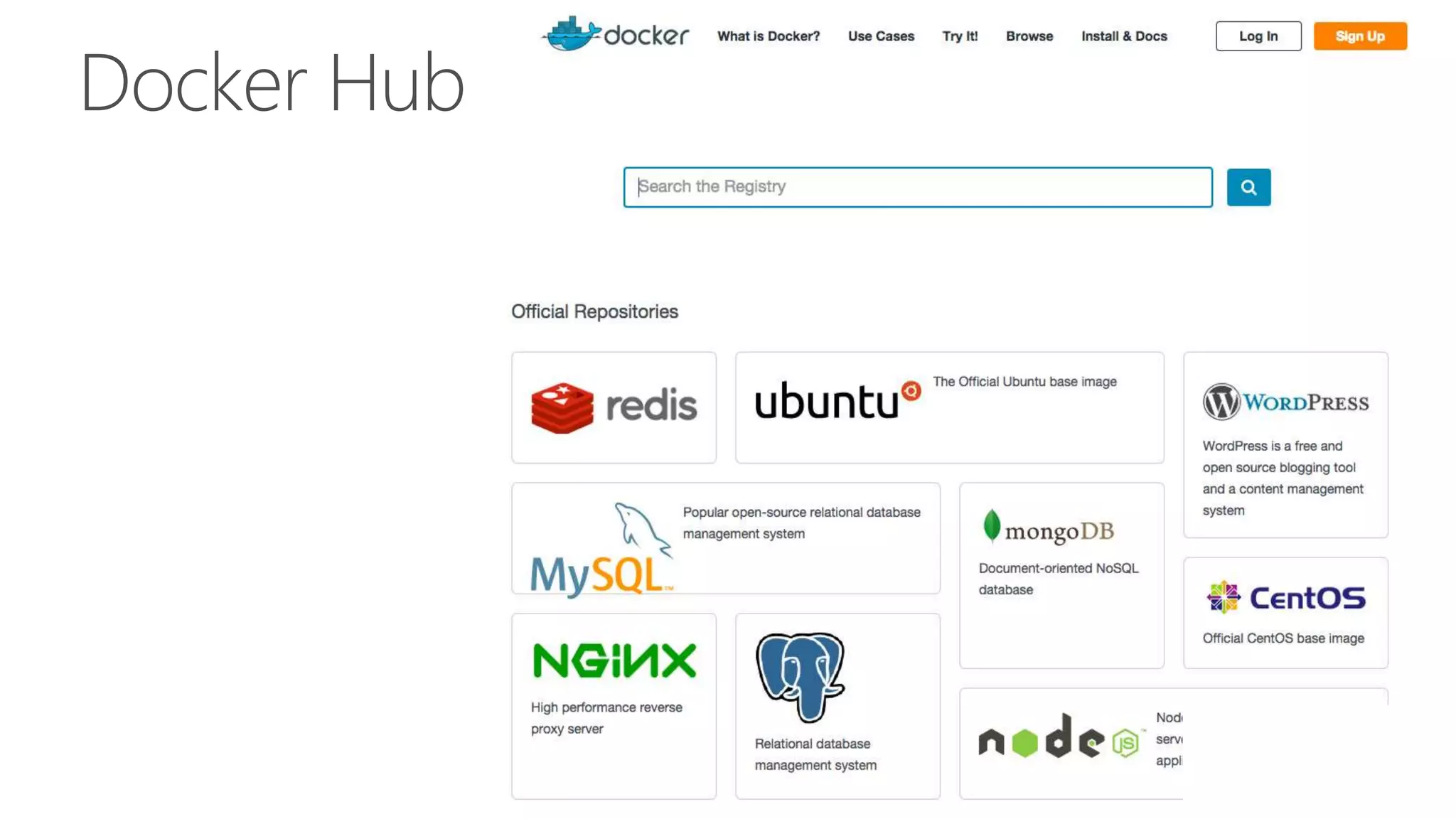 Docker Hub
 