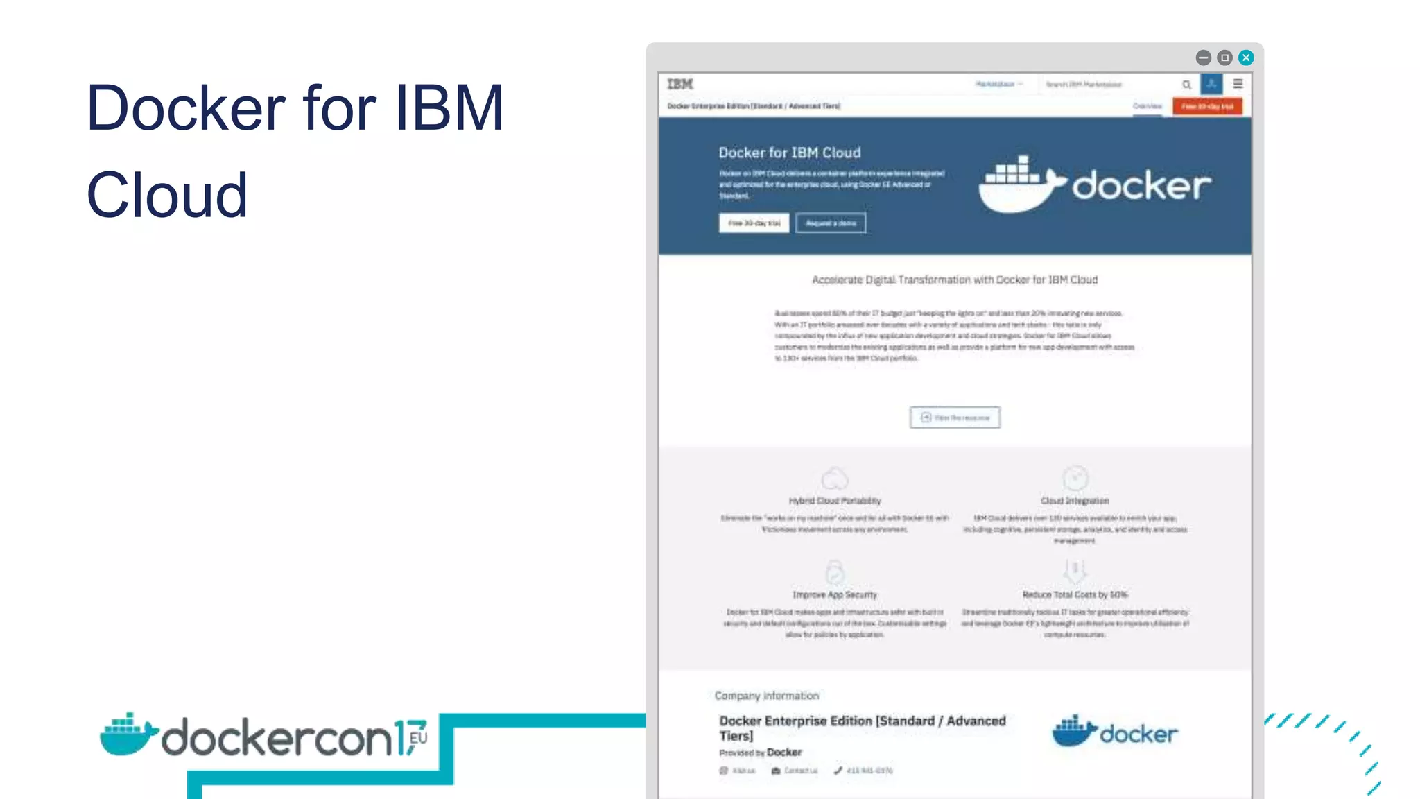 Docker for IBM
Cloud
 