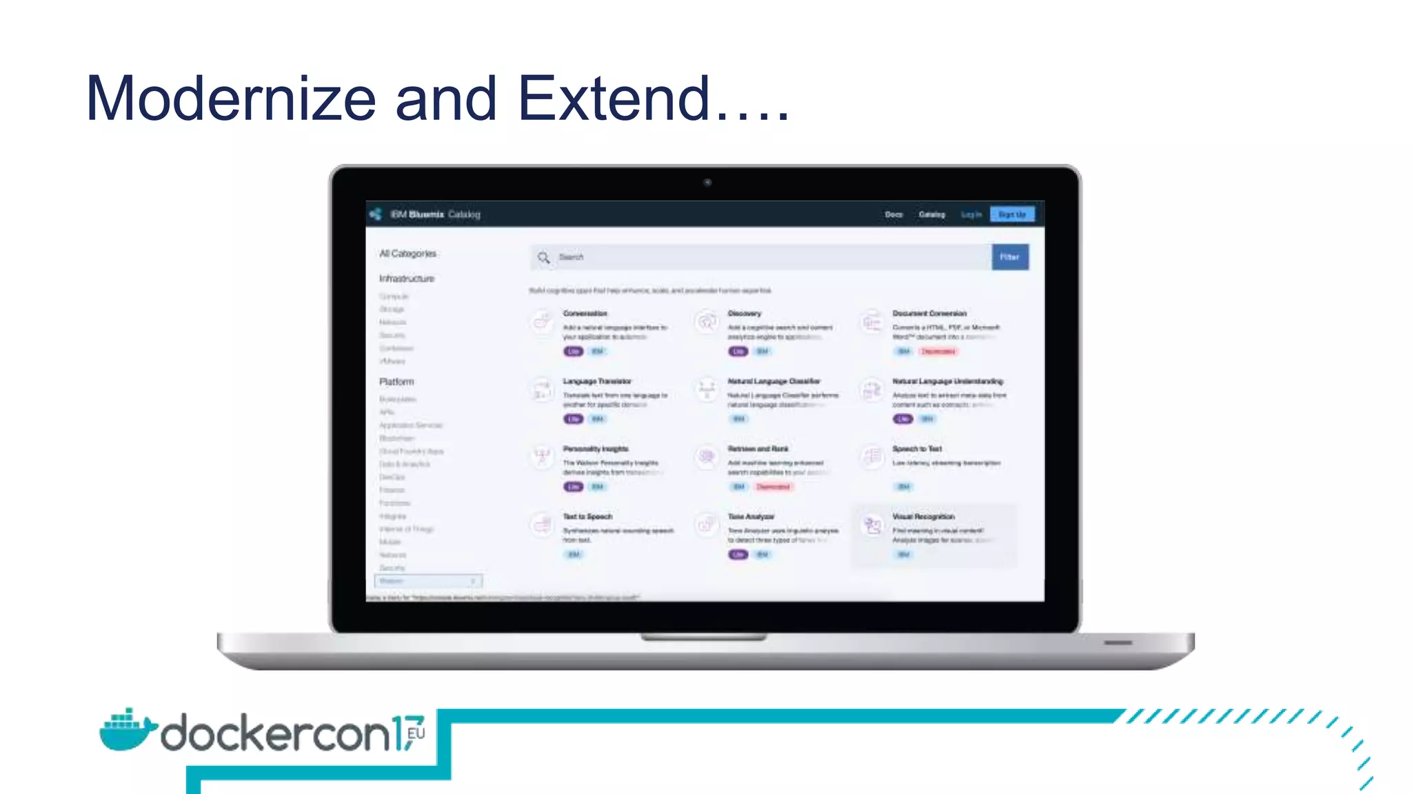 Modernize and Extend….
 
