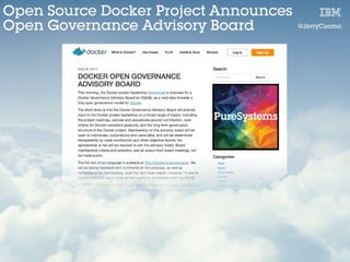 Jerry Cuomo Dockercon14 Keynote - Borderless Clouds