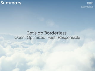 Jerry Cuomo Dockercon14 Keynote - Borderless Clouds