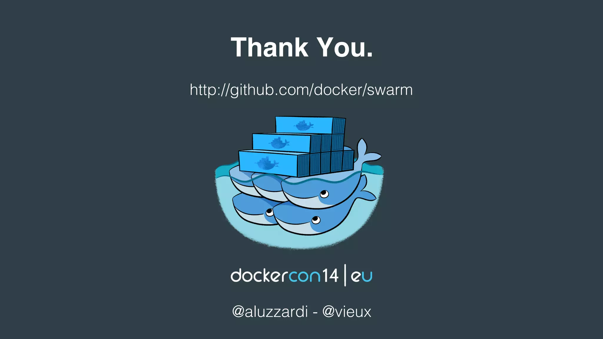 http://github.com/docker/swarm!
@aluzzardi - @vieux!
Thank You.!