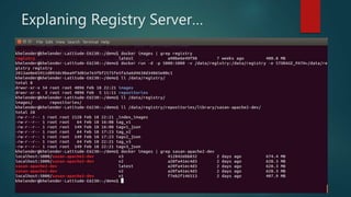 Explaning Registry Server…
 