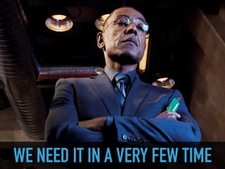 immagine manager incazzato
WE NEED IT IN A VERY FEW TIME
 