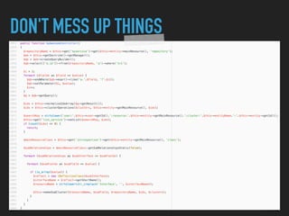 DON'T MESS UP THINGS
 