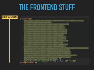 THE FRONTEND STUFF
ORDER DEPENDENT
 