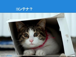 コンテナ？
Image by nromagna
 