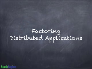 Factoring 
Distributed Applications 
 