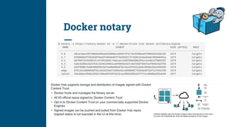 Docker notary
 