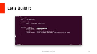 Let’s Build It
NomadPHP	EU	April	2016		 53	
 