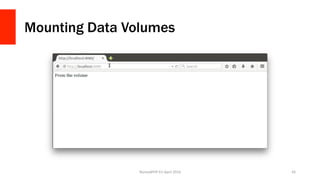 Mounting Data Volumes
NomadPHP	EU	April	2016		 45	
 