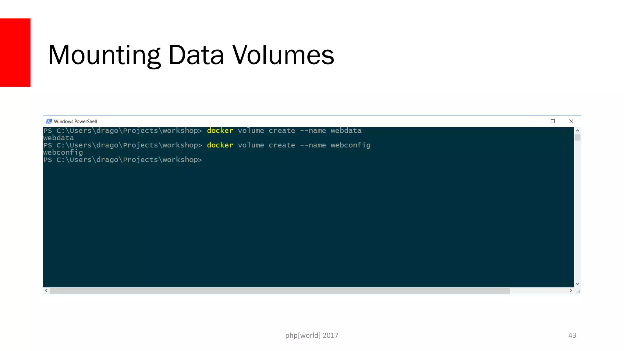 php[world] 2017 Mounting Data Volumes 43 
