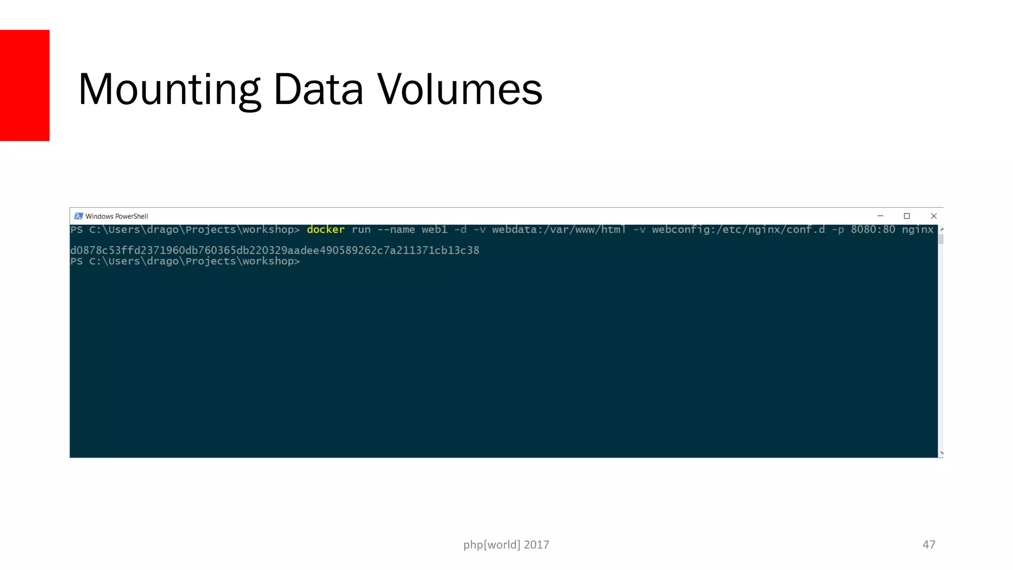php[world] 2017 Mounting Data Volumes 47 