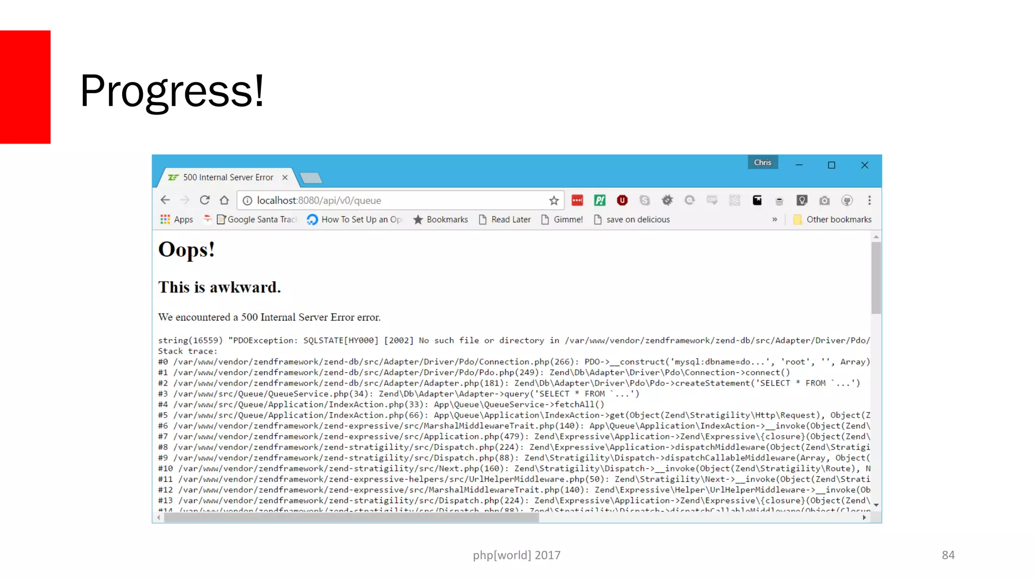 php[world] 2017 Progress! 84 