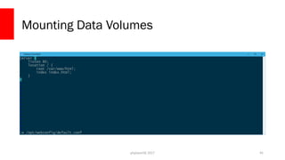 php[world] 2017
Mounting Data Volumes
45
 