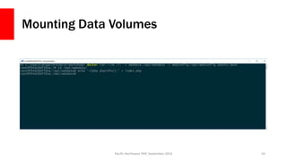 Mounting Data Volumes
Pacific Northwest PHP, September 2016 50
 