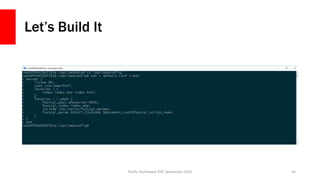 Let’s Build It
Pacific Northwest PHP, September 2016 54
 