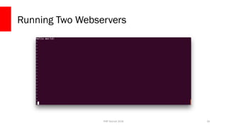 PHP Detroit 2018
Running Two Webservers
26
 