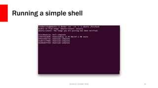 Running a simple shell
ZendCon, October 2016 14
 